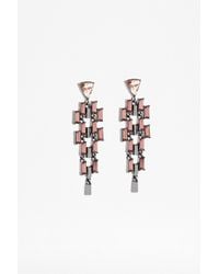 French Connection | Multicolor Tiered Stone Chandelier Earrings | Lyst