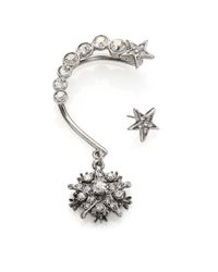 Oscar de la Renta | Metallic Crystal-Embellished Ear Cuff and Stud Earring Set | Lyst