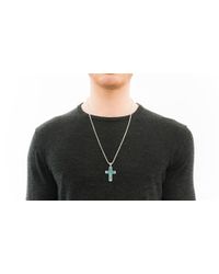 John Hardy | Blue Classic Chain Cross Pendant for Men | Lyst