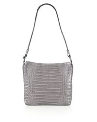 Nancy Gonzalez | Gray Small Crocodile Crossbody Bag | Lyst
