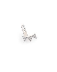 Sydney Evan | Metallic Diamond & 14k White Gold Triple Triangle Single Ear Jacket | Lyst