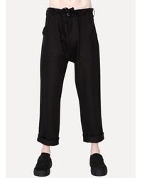 Jan Jan Van Essche - Metallic Rough Linen Trousers for Men - Lyst