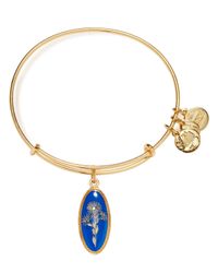 ALEX AND ANI | Gold Deep Mystery Aster Expandable Wire Bangle | Lyst