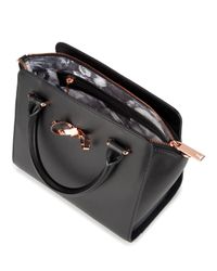 Ted Baker | Black Hollie Loop Bow Satchel | Lyst