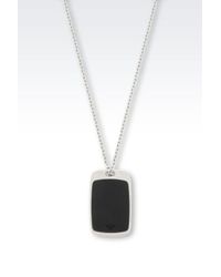 Emporio Armani | Metallic Necklace for Men | Lyst