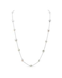 Anne Sisteron - White Pearl Small Chain Necklace - Lyst