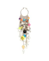 Venessa Arizaga | Multicolor 'Meteor Shower' Mixed Charms Single Hoop Earring | Lyst