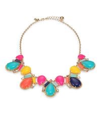 kate spade new york | Multicolor Cabochon Mosaic Collar Necklace | Lyst