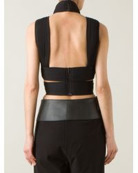 Lyst Dion Lee Twisted Top In Black