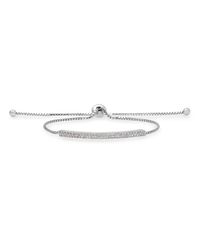 Anne Sisteron | Metallic 14kt White Gold Diamond Bar Tie Back Bracelet | Lyst