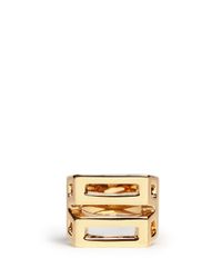 Chloé | Metallic 'bianca' Geometric Ring | Lyst