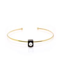 Nektar De Stagni | Metallic Pearl & Onyx Choker | Lyst