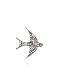Sidney Garber | Metallic Large Swallow Brooch And Floating Pearl | Lyst