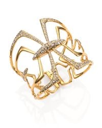Alexis Bittar | Metallic Miss Havisham Kinetic Crystal Mirrored Bracelet | Lyst