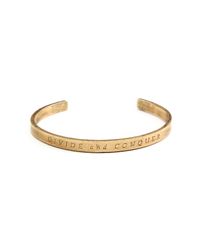 Lulu Frost | Metallic G. Frost Divide And Conquer Cuff | Lyst