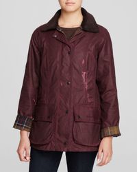 Barbour | Purple "beadnell" Jacket | Lyst