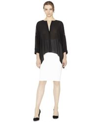 Alice + Olivia - Black Jensen Oversized Button-Down - Lyst