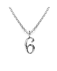 Lulu Frost - Metallic Code Number Sterling Silver #6 Necklace - Lyst