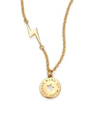 Marc By Marc Jacobs | Metallic Lightning & Star Coin Pendant Necklace | Lyst