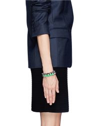 Venna | Multicolor Crystal Spike Bracelet | Lyst