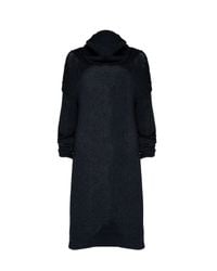 Alice + Olivia - Gray Chunky Rib Drop Hem Turtlenck - Lyst