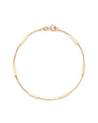 Jennifer Meyer | Metallic 18k Yellow Gold Bar Bracelet | Lyst