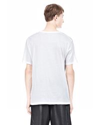 Alexander Wang | White Classic Low Neck Tee for Men | Lyst
