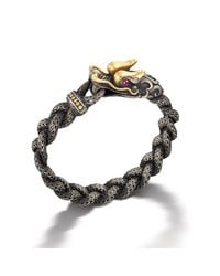John Hardy | Gray Naga Station Bracelet for Men | Lyst