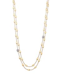 Marco Bicego | Metallic Siviglia Diamond & 18k Yellow Gold Double-wrap Station Necklace | Lyst