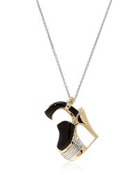 Ferragamo | Metallic Miniature Preziose Necklace | Lyst