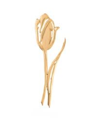 Oscar de la Renta | Metallic Delicate Tulip Brooch | Lyst