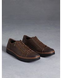 John Varvatos | Brown Barrett Creeper Low Top Sneaker for Men | Lyst