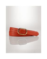 Pink Pony | Orange Oval-buckle Leather Belt | Lyst