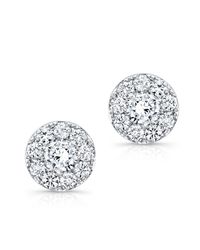 Anne Sisteron - Metallic 18kt White Gold Diamond Stud Earrings - Lyst