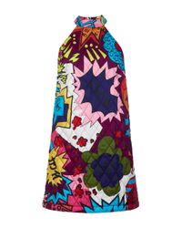 House of Holland | Blue Quilted Halter Dress | Lyst