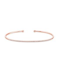 Anne Sisteron - Pink 14kt Rose Gold Diamond Cuff - Lyst