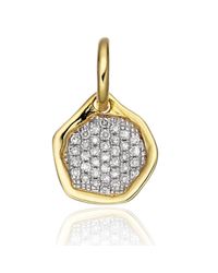 Monica Vinader | White Riva Diamond Mini Pendant | Lyst
