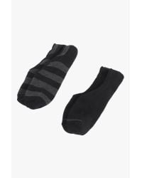 7 For All Mankind - Richer Poorer Beginner No Show 2 Pack Sock Set In Black for Men - Lyst