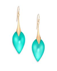 Alexis Bittar | Blue Lucite Glacial Crystal Elongated Teardrop Earrings | Lyst