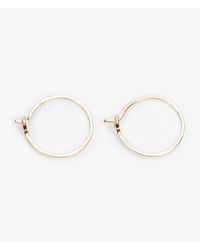 Catbird | Metallic Tiny Hoop Earrings | Lyst