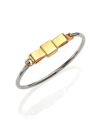 Marc By Marc Jacobs | Metallic Medium Bow Tie Bangle Bracelet | Lyst