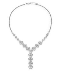 Adriana Orsini | Metallic Teardrop Y Necklace/silvertone | Lyst