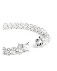 CZ by Kenneth Jay Lane | Metallic Round Cut Cubic Zirconia Tennis Bracelet | Lyst