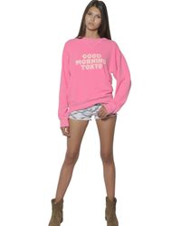 Étoile Isabel Marant | Pink Cotton Fleece Sweatshirt | Lyst