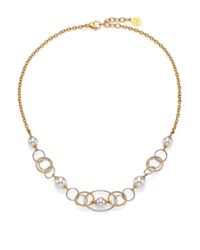 Majorica | Metallic Rain 8mm-10mm White Pearl Mixed Hoop Necklace | Lyst