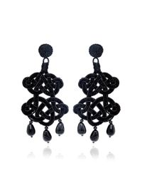 Anna E Alex | Black Chandelier Deco Earrings | Lyst