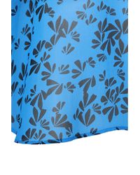 Dorothee Schumacher - Blue Crepe Inspiration Points Top - Lyst