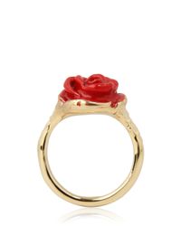 Leivan Kash | Red Rose Pinky Ring | Lyst