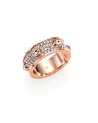 Michael Kors | Metallic Astor Studded PavÉ Ring/Rose Goldtone | Lyst