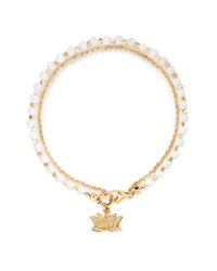Astley Clarke | Biography White Agate & White Sapphire Lotus Beaded Friendship Bracelet | Lyst